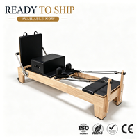 ZENJOY Livraison à domicile 1 MOQ Reformer de Pilates classique en bois de chêne pour l'entraînement du tronc, équipement de Pilates pour la maison, le studio ou la salle de sport