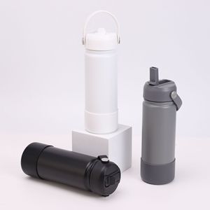 Nuevo y elegante vaso aislado de acero inoxidable con asa, portátil, para viajes, hogar, oficina y deportes al aire libre. - Product Image 3