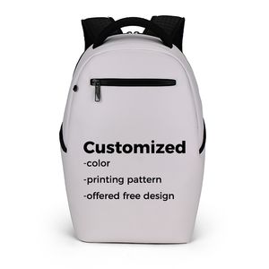 Zaino in PVC Bianco Personalizzabile OEM ODM con Motivo Classico alla Moda Leggero 20L con Cinghie Regolabili per Scuola/Campeggio - Product Image 4