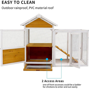 Wdf Bambu Gallineros Para Pollaio Galinheiro préfabriqué en bambou de haute qualité avec roues grand poulailler mobile - Product Image 5