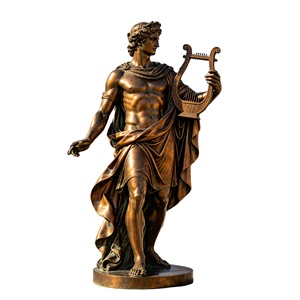 <span class=keywords><strong>Scultura</strong></span> in ottone a grandezza naturale di <span class=keywords><strong>Apollo</strong></span>, Dio greco della musica con lira, personalizzata direttamente dalla fabbrica, per decorazione artistica ed esposizione - Product Image 1