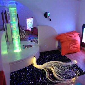 ชุดอุปกรณ์โซฟาฟองอากาศแบบโต้ตอบพร้อมไฟเบอร์ออปติก สำหรับห้องสัมผัสประสาทสัมผัส ของเล่นกระตุ้นการมองเห็น เสาฟองน้ำ - Product Image 5