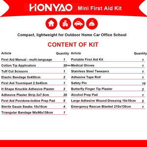 90 Stuks Mini EHBO <span class=keywords><strong>Kit</strong></span> Reistas Survival Camping Medische EHBO <span class=keywords><strong>Kit</strong></span> Voor Auto Motor - Product Image 3