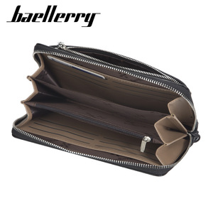Baellerry <b>Men's</b> Long <b>Wallet</b> Pu Leather Large Capacity Zipper <b>Wallet</b> Everyday Use - Product Image 3