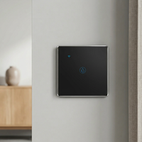 Interrupteur mural tactile Wi-Fi Tuya sans neutre, compatible Alexa Google Home, 1/2/3 gangs, prises murales intelligentes Wi-Fi UE/UK, résistantes aux manipulations