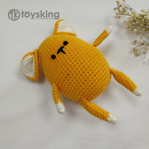 Encantador ratón de peluche pequeño Animal lindo gris artesanías hechas a mano juguetes de ganchillo venta ratones Amigurumi animales - Product Image 2