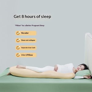 Oreiller de <span class=keywords><strong>grossesse</strong></span> de haute qualité, personnalisable, disponible en plusieurs couleurs, avec soutien abdominal - Product Image 4
