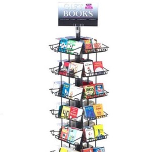 Présentoir rotatif métallique pour livres de vente au détail, idéal pour bibliothèques et bandes dessinées – Étagères métalliques en acier pour livres - Product Image 2