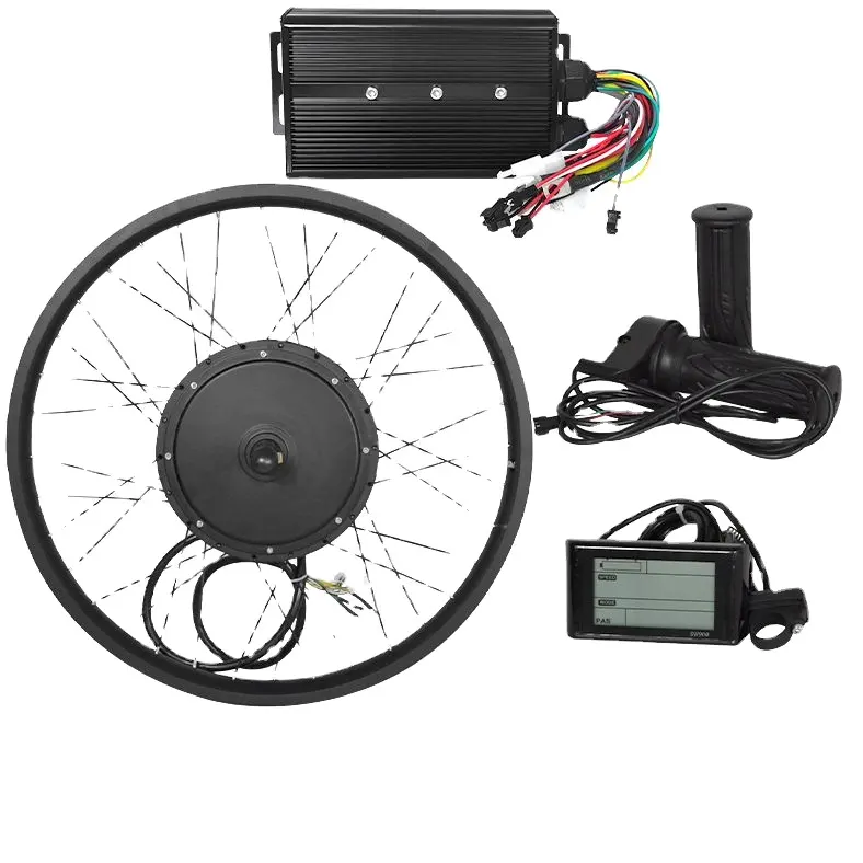 Kit de motor elétrico de roda traseira e dianteira, peças de triciclo elétrico, kit de motor 2000w 3000w 5000w 8000w preto 48v