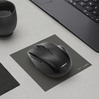 Souris de jeu sans fil AIMAX noire mate, ergonomique pour droitiers, 2,4 G, rechargeable, avec repose-pouce, DPI réglable, OEM