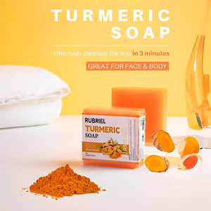 Savon Éclat au Curcuma 65g*2 Marque Privée OEM Kojic Citron Anti-Taches Sombres Végétalien - Product Image 3