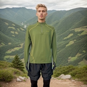 Nuevo Diseño de Camisetas Deportivas de Secado Rápido, Talla Grande, Tejido con Efecto Tejido, Sensación Fresca, Absorbe la Humedad, para Primavera - Product Image 3