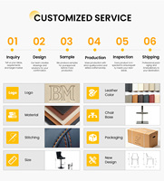 Fauteuil de Barbier Inclinable Haut de Gamme en Cuir PU avec Cadre Doré, Ergonomique, Hydraulique, Hauteur Réglable, Moderne pour Salon de Coiffure