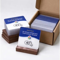 Carte NFC Google Review avec puce 215, plaque de révision personnalisée avec étiquette privée, vente en gros, prête à être expédiée, en stock