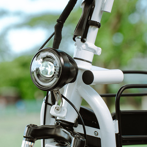 Vélo électrique à batterie lithium 3 vitesses, cadre en acier haute résistance, guidon pliable, 48V 400W, Taiwan Premium D1 Little Dudu, monoplace. - Product Image 3