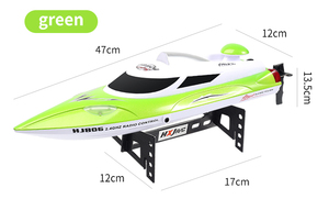 in Stock HJ806 2.4GHz Waterproof RC Racing Boat 35KM/H High Speed with Water Cooling <strong>System</strong> and Lights Includes Batteries - Product Image 2