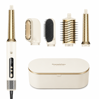 Sèche-cheveux 5 en 1 multi-styler, brosse sèche-cheveux à double tension avec technologie ionique négative pour un coiffage lisse
