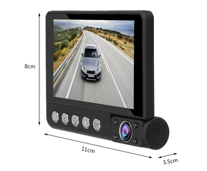 Dashcam Auto-DVR 4 Zoll Touchscreen FHD 1080P <span class=keywords><strong>3</strong></span>-in-1 Dual-Linsen Auto-Videorekorder 170° Parküberwachung Rückfahrkamera - Product Image 6