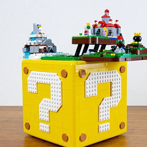 Nuevas ideas de productos Super <span class=keywords><strong>Mario</strong></span> <span class=keywords><strong>64</strong></span>, modelo de bloque de signo de interrogación Compatible con 71395 ladrillos, accesorios de juego, juguetes de bloques de construcción - Product Image 2