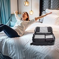 Sac d'emballage de bagages TravelWise Compression en nylon de qualité supérieure personnalisé avec trousse de toilette Cubes d'organisation Lot de 5