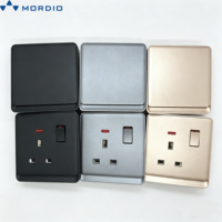 Interrupteur mural double couche ultra-plat pour grossistes – Fournitures électriques Royaume-Uni, 2 gangs, 1 voie/2 voies