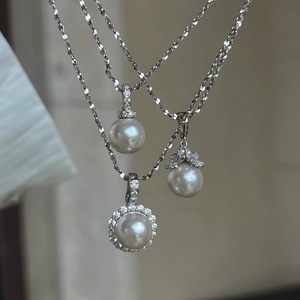 Collar de Plata de Ley S925 con Brillante Perla de Riqueza, Diamante Amarillo, Cielo Estrellado, Galaxia Súper Inmortal, Brillo Galore - Product Image 1