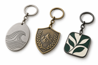 Porte-clés en métal personnalisé sur mesure avec emblème sportif botanique, logo personnalisé, vente en gros, cadeau souvenir, fabricant OEM ODM en gros