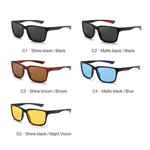 Nouvelles lunettes de soleil polarisées de style européen et américain, monture noire TR90, verres TAC, protection UV400, pour le cyclisme en extérieur, protection solaire pour hommes - Product Image 2