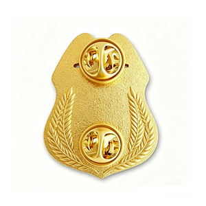 Badge de détective personnalisé en métal, emblème émaillé, écusson 2D plaqué or pour cosplay, remise de diplôme, cadeau d'Halloween - Product Image 3