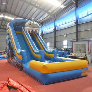 Venta al por mayor barato interior y al aire libre niños castillo inflable dibujos animados parque acuático con Softplay Ball Pit divertido cerveza Pong juego - Product Image 6