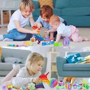 Juguetes al por mayor: Juguetes sensoriales de silicona con trinquete para niños, anillos deslizantes de metal, cubos silenciosos, juguetes sensoriales personalizados con gusano para adultos - Product Image 5