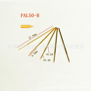 หัววัดเคลือบทอง ขนาดเส้นผ่านศูนย์กลาง 0.68 มม. ความยาว 27.8 มม. ปลายตรง สำหรับชิ้นส่วนเครื่องมือ - Product Image 3