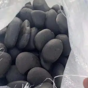 High Quality Natural Pebble Stone High Polished Natural Black River Cobblestone For Landscaping