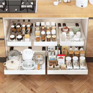 Organizador de armario extraíble con película adhesiva, estantes de <span class=keywords><strong>despensa</strong></span> deslizantes resistentes, estante de <span class=keywords><strong>despensa</strong></span> de cajón deslizante - Product Image 5