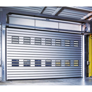 <span class=keywords><strong>Portes</strong></span> <span class=keywords><strong>de</strong></span> <span class=keywords><strong>garage</strong></span> en aluminium à commande à distance isolées pour entrepôt avec surface finie coupe-vent pour utilisation en extérieur - Product Image 1