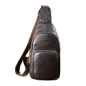 กระเป๋าคนส่งเอกสารหนัง Ox ของผู้ชาย,กระเป๋าสะพายไหล่ทรงคนส่งเอกสารตัวเอียงกระเป๋าคาดอกกระเป๋าเดินทางสันทนาการ - Product Image 2