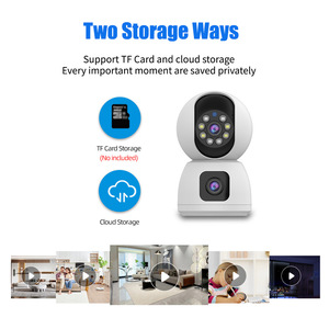 Cámara de Seguridad PTZ Interior con Doble Lente, Visión Nocturna, Sirena y Micrófono Integrados, WIFI 4G para Monitoreo de Bebés - Product Image 6