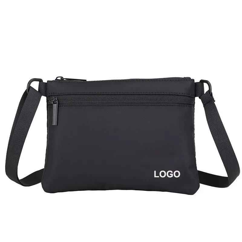 Mens Mini Single Shoulder Bag Small Square Black Crossbody Messenger Bag Sport Shoulder Bag Men