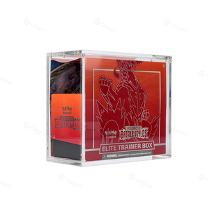<span class=keywords><strong>Nouvelle</strong></span> conception, boîte de rangement pour <span class=keywords><strong>booster</strong></span> ETB en acrylique transparent résistant aux UV de 4 mm, Pokemoned 151, boîte de rangement magnétique portable - Product Image 1
