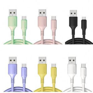 New Macaron Color <b>Usb</b> Data <b>Cable</b> Liquid Silicone Data <b>Cable</b> TYPE-C Fast <b>Charge</b> for Android - Product Image 1