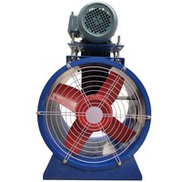 Ventilateur axial de fumée portable industriel KT40 à grande vitesse et à faible bruit Ventilateur d'extraction de ventilation de restaurant AC en fonte