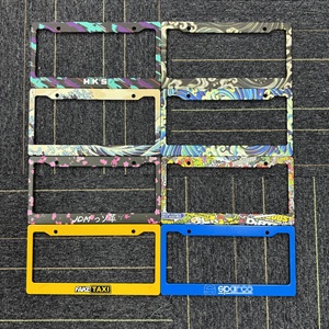 Impresión personalizada regulada por EE. UU. JDM modificado HKS cuchara LED matrícula Fe gran oferta transfronteriza al por mayor para uso en automóviles - Product Image 1