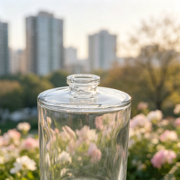 Flacon de parfum en verre unique 50ml 100ml Flacons de parfum de luxe Flacon de parfum vide avec emballage boîte