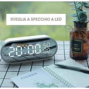 Sveglia Digitale Moderna con Display a Specchio LED per Camera da Letto, Soggiorno, Ufficio, Viaggio, Regalo Decorativo Personalizzabile - Product Image 6