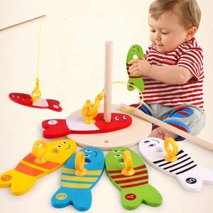 Sussidi <span class=keywords><strong>didattici</strong></span> educativi Set da pesca digitale <span class=keywords><strong>in</strong></span> <span class=keywords><strong>legno</strong></span> colonna giocattolo genitore-figlio Puzzle gioco di educazione precoce <span class=keywords><strong>blocchi</strong></span> di costruzione - Product Image 2