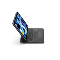 Clavier sans fil détachable en cuir magnétique 2024 avec étui avec pavé tactile pour iPad Pro 11 & iPad air 4 & 5 10.9 pouces