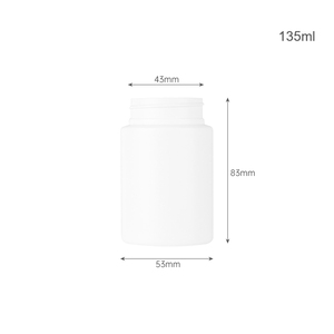 Customized White HDPE <b>Plastic</b> Medicine <b>bottle</b> Capsule <b>bottle</b> Container <b>Empty</b> Jars for Capsule Packaging with Screw Cap - Product Image 3