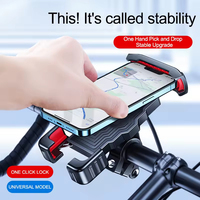 Support de téléphone portable anti-vibration à une touche ultra-stable de haute qualité pour motos et vélos