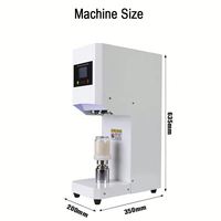 Machine de scellage automatique rotative à chaud pour canettes de café, jus, bubble tea, machine de mise en conserve, sertisseuse de canettes PET pour l'alimentation et les boissons