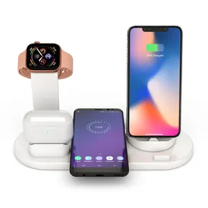 Top Selling Products Mobile Phone Smart Watch Earphone Charging Stand Wholesale Mini 6 in 1 Wireless Charger
